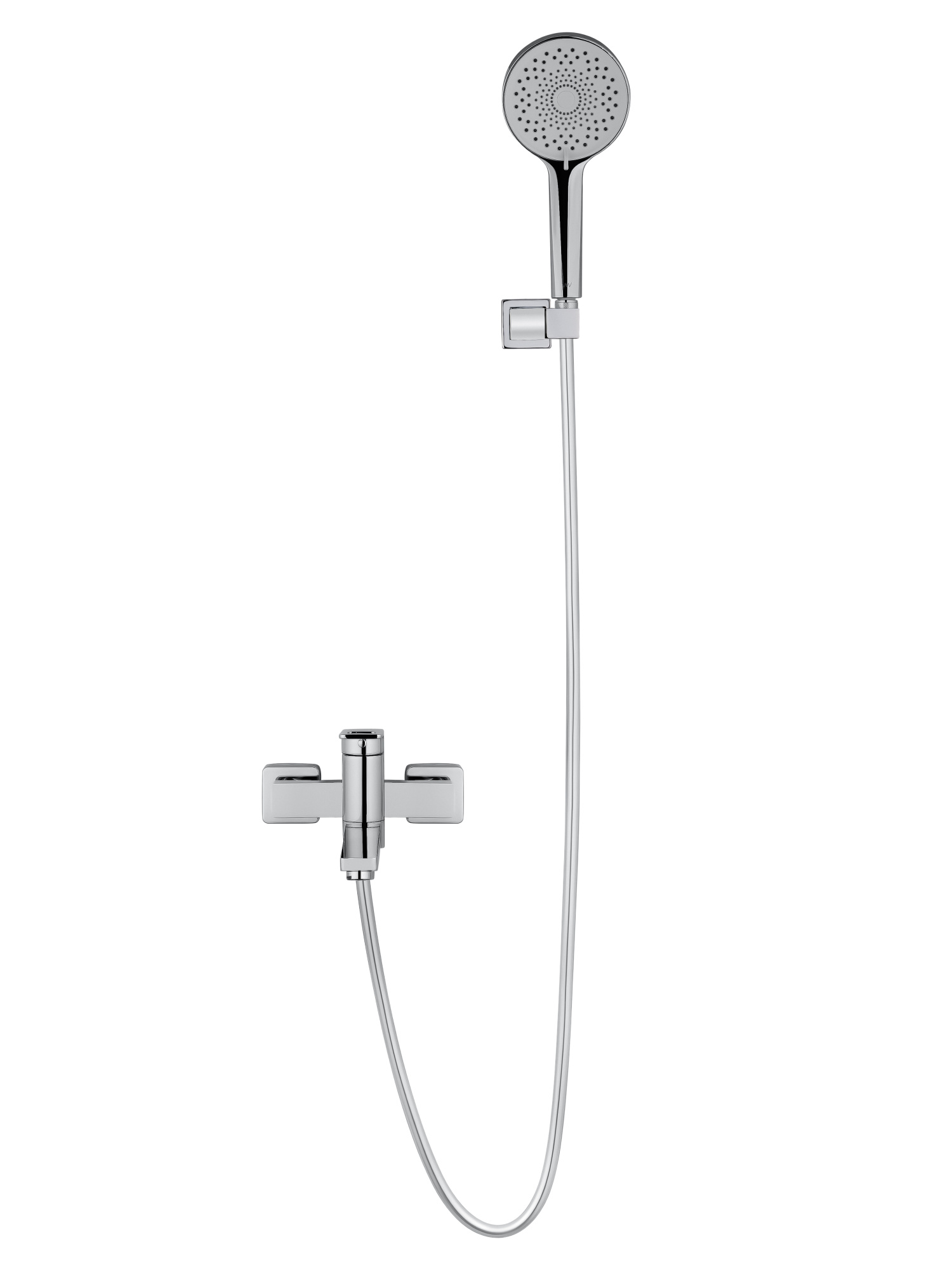 Смеситель для ванны с душем и гарнитуром Wonzon & Woghand Frame WW-88639010-CR хром глянцевый