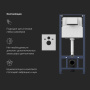 Унитаз подвесной безободковый с инсталляцией и кнопкой смыва AM.PM Spirit V2.0 IS47031.701700