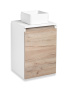 Тумба под раковину Runo Бари 40 см 00-00001372 подвесная крафт дуб