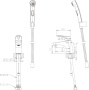 Смеситель для умывальника с гигиеническим душем Bravat Drop-D F148162C-1 Смеситель для умывальника с гигиеническим душем Bravat Drop-D F148162C-1