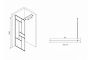 Душевая перегородка 90x200 ABBER Immer Offen AG63090B профиль черный стекло прозрачное Душевая перегородка 90x200 ABBER Immer Offen AG63090B профиль черный стекло прозрачное