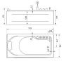 Акриловая ванна Gemy G9006-1.7 B R Акриловая ванна Gemy G9006-1.7 B R