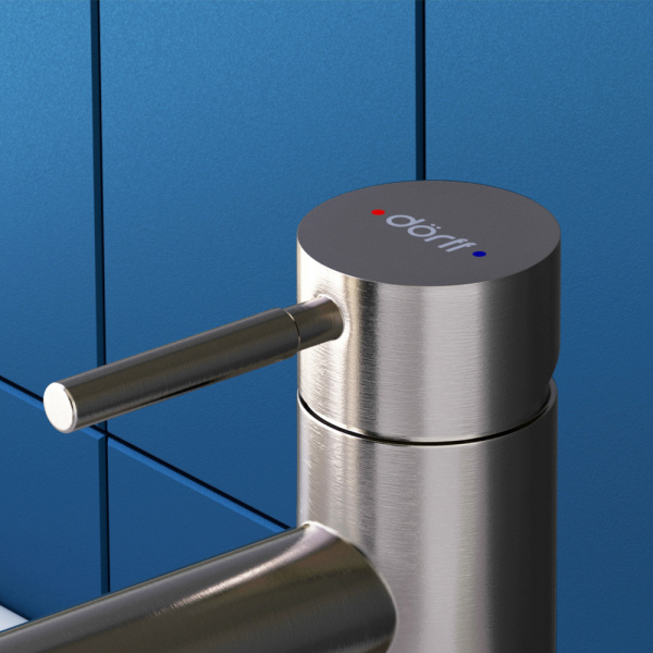 Смеситель для раковины Dorff Logic NEW нержавеющая сталь матовый