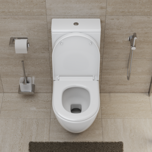Чаша унитаза безободковая со смывом  BelBagno SFERA-R BB2141CP-TOR Чаша унитаза безободковая со смывом  BelBagno SFERA-R BB2141CP-TOR