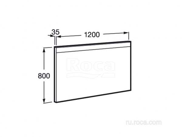 Зеркало Roca Prisma LED 1200x35x800 812268000 Зеркало Roca Prisma LED 1200x35x800 812268000