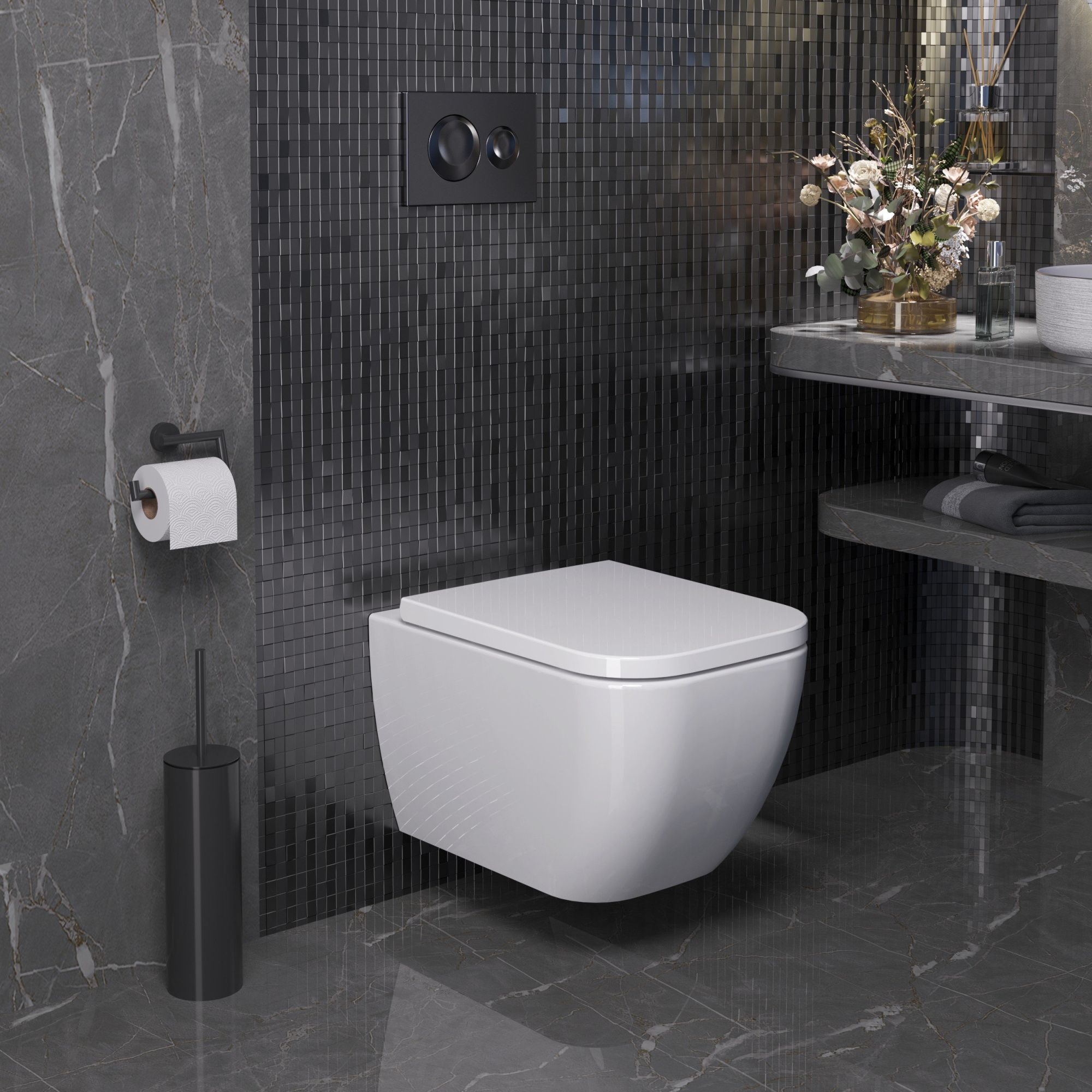 Унитаз безободковый Ambassador Forsa 243K19002RS белый