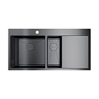 Мойка для кухни Omoikiri Akisame 100 см 4973103 вороненая сталь