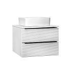 Тумба под раковину Runo Орлеан 70 см 00-00002023 подвесная белая