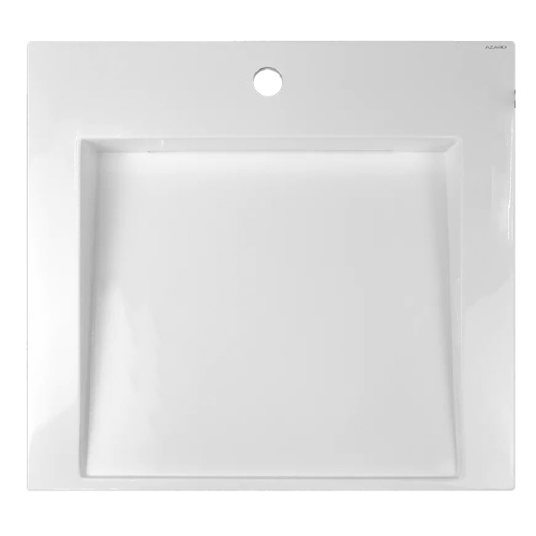 Раковина прямоугольная литьевой мрамор 60x56 Azario DOMINO CS00082282