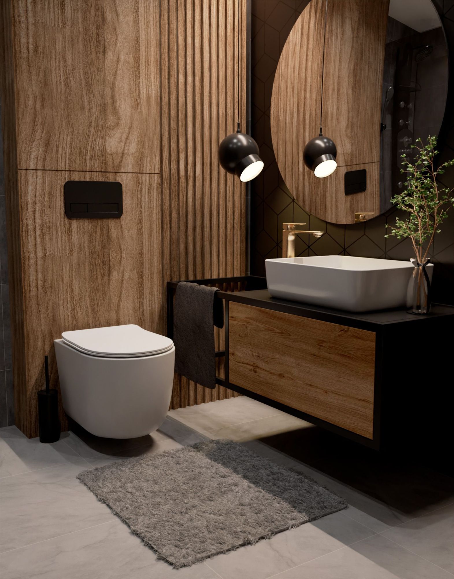 Смеситель AQUAme Monza AQM6314BG шлифованное золото