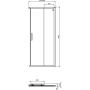 Реверсивная панель-дверь 90 см Ideal Standard CONNECT 2 Corner Square/Rectangular K9261V3 Реверсивная панель-дверь 90 см Ideal Standard CONNECT 2 Corner Square/Rectangular K9261V3