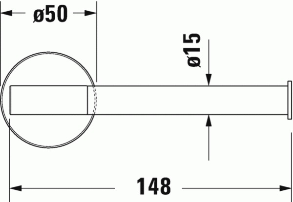 Держатель для туалетной бумаги настенный DURAVIT Starck T 0099374600 Держатель для туалетной бумаги настенный DURAVIT Starck T 0099374600