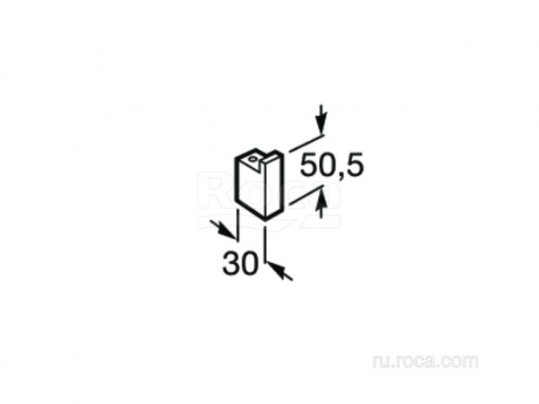 Крючок Roca Nuova 816520001 Крючок Roca Nuova 816520001