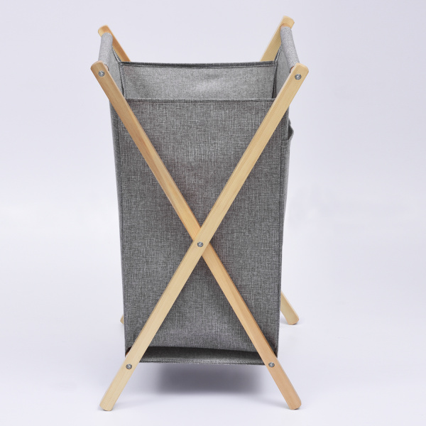 Корзина для белья WasserKRAFT Nau WB-772-L серая