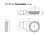 Линейный трап  Pestan Confluo frameless line 13701319 черный Линейный трап  Pestan Confluo frameless line 13701319 черный