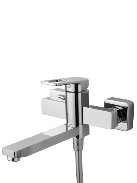 Смеситель для ванны с душем и гарнитуром Wonzon & Woghand Frame WW-88639010-CR хром глянцевый