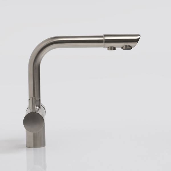 Смеситель для мойки с дополнительным изливом для фильтра WasserKRAFT A8027 никель матовый