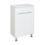 Шкаф Runo Парма 50 см 00-00001050 напольный белый