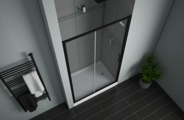 Душевая дверь в нишу 120x200 Bravat Blackline BD120.4101B Душевая дверь в нишу 120x200 Bravat Blackline BD120.4101B