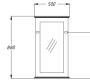 Зеркало 50x88 см Opadiris Палермо Z0000008544 коричневый Зеркало 50x88 см Opadiris Палермо Z0000008544 коричневый