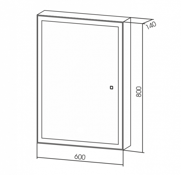 Зеркало-шкаф Silver Mirrors Киото flip 60 LED-00002474 Зеркало-шкаф Silver Mirrors Киото flip 60 LED-00002474