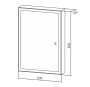 Зеркало-шкаф Silver Mirrors Киото flip 60 LED-00002474 Зеркало-шкаф Silver Mirrors Киото flip 60 LED-00002474