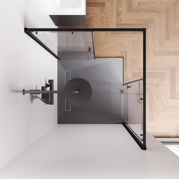 Душевой уголок AM.PM X-Joy 100x190x100 W94G-403-100100-BT1K профиль черный