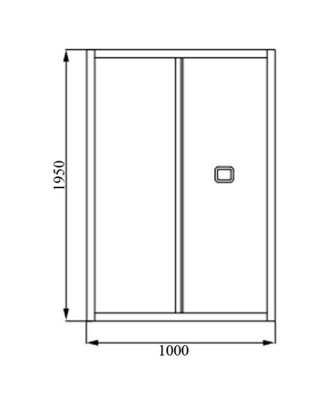 Душевая дверь в нишу 100х195 Cerutti SPA BELLA D101B стекло прозрачное профиль черный Душевая дверь в нишу 100х195 Cerutti SPA BELLA D101B стекло прозрачное профиль черный