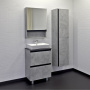 Тумба с раковиной Comforty Эдинбург 60 см 00-00004763 напольная бетон светлый