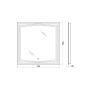 Зеркало с LED подсветкой 70x70 см BelBagno  SPC-LNS-700-700-LED-TCH Зеркало с LED подсветкой 70x70 см BelBagno  SPC-LNS-700-700-LED-TCH