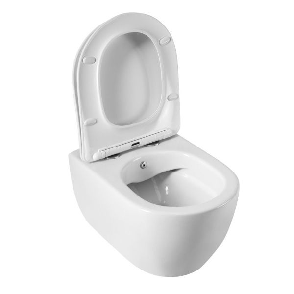 Унитаз подвесной безободковый с функцией биде с сиденьем  Cezares COMFORT CZR-191-TH/BS/CZR-2316-SC Унитаз подвесной безободковый с функцией биде с сиденьем  Cezares COMFORT CZR-191-TH/BS/CZR-2316-SC