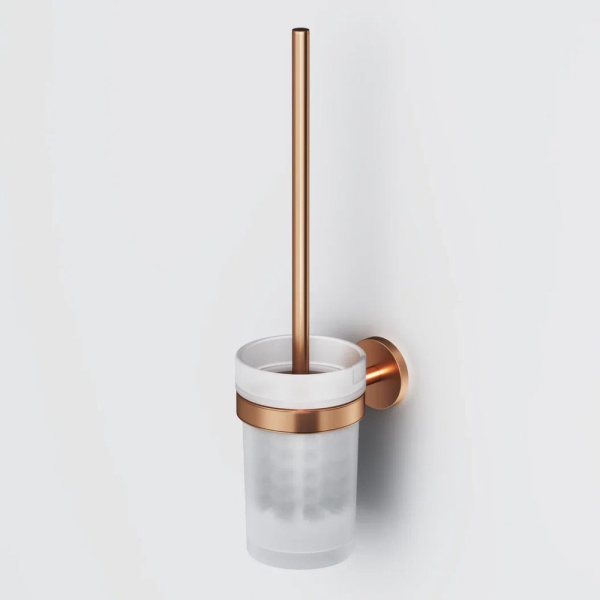 Ершик для унитаза AM.PM X-Joy A85A33344 розовое золото матовый