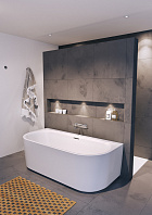 Ванна акриловая RIHO DESIRE WALL MOUNTE B2W Velvet White 180x84 BD07220S1WI1170 Ванна акриловая RIHO DESIRE WALL MOUNTE B2W Velvet White 180x84 BD07220S1WI1170