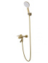 Смеситель для ванны с душем и гарнитуром Wonzon & Woghand Click WW-FE05L221-BG золото брашированный