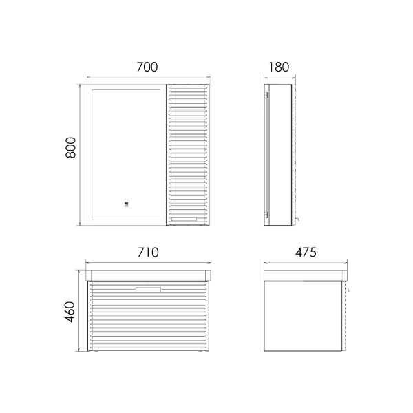 Тумба с раковиной Comforty Танжер 70 см 00-00019565 подвесная белая