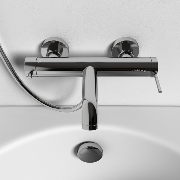 Смеситель для ванны Abelsberg Fluida ERF22516CH хром глянцевый