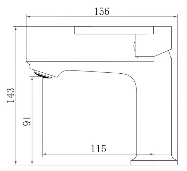Смеситель для раковины Voda Harbor HR26M хром