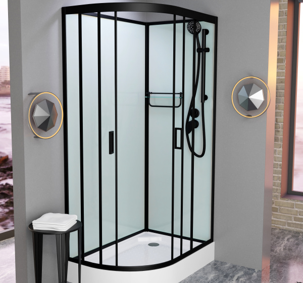 Душевая кабина Frank F418R М Black без крыши матовое стекло Размер:100*80*220см 20053 Душевая кабина Frank F418R М Black без крыши матовое стекло Размер:100*80*220см 20053