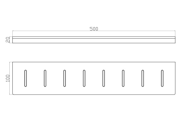 Полка для ванной Wonzon & Woghand Eclipse WW-9127 хром глянцевая