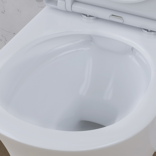 Унитаз подвесной безободковый с сиденьем микролифт Damixa Skyline DX35C1700SC Унитаз подвесной безободковый с сиденьем микролифт Damixa Skyline DX35C1700SC