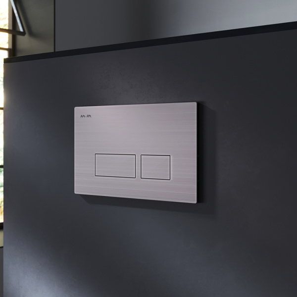 Система инсталляции AM.PM Pro I012704.7031 для унитазов с никелевой матовой кнопкой смыва и шумоизоляцией