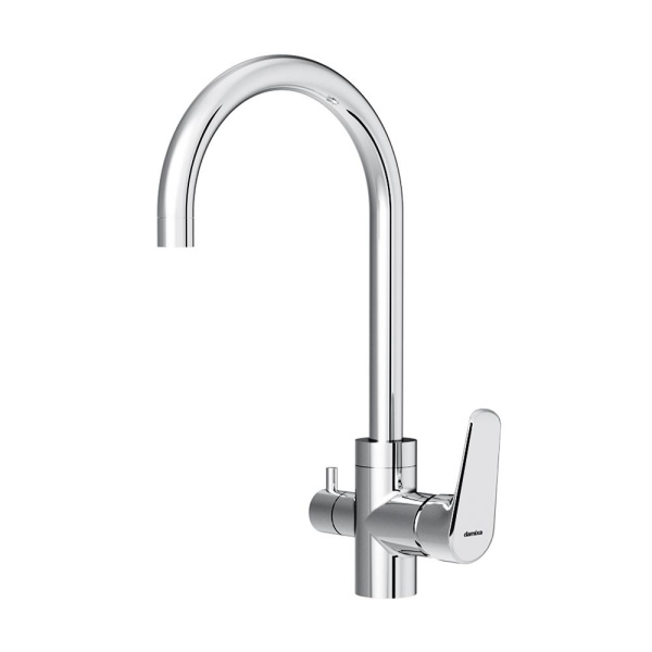 Смеситель для кухонной мойки Damixa Merkur с каналом для фильтра 400730000 хром глянцевый
