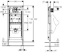 Инсталляция для писсуара GEBERIT Duofix 111.616.00.1 Инсталляция для писсуара GEBERIT Duofix 111.616.00.1