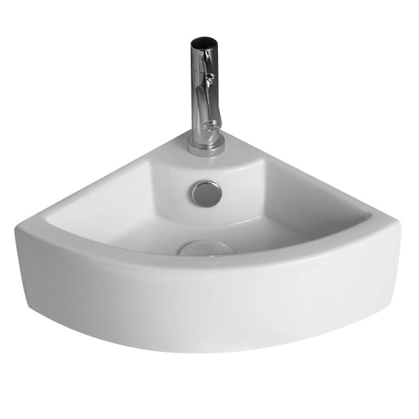 Раковина Azario 43.5х31х12.5 угловая белая AZ-4299