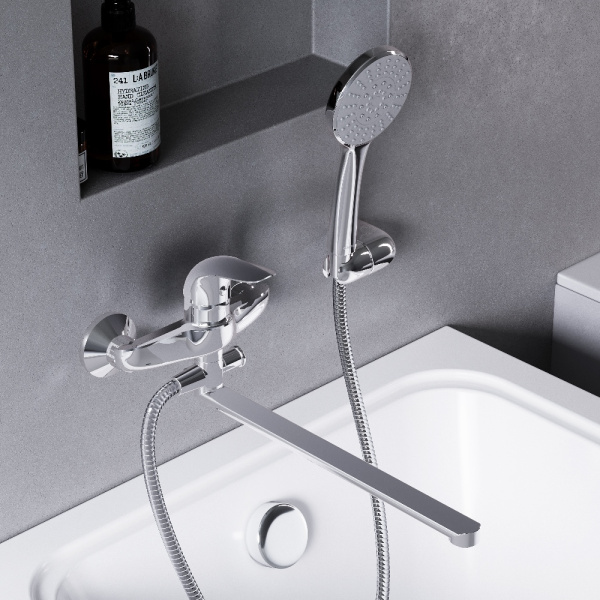 Смеситель для ванны Damixa Eclipse 319500001 хром глянцевый