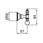 Крючок одинарный Webert Karenina KA500401065 Крючок одинарный Webert Karenina KA500401065