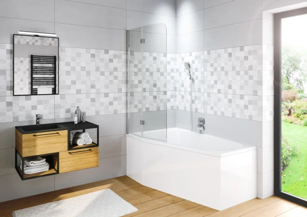 Шторки на ванну Riho Novik 80x150 G003043120 профиль хром