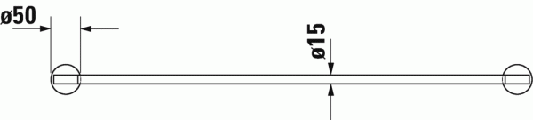 Полотенцедержатель настенный 80 см DURAVIT Starck T 0099434600 Полотенцедержатель настенный 80 см DURAVIT Starck T 0099434600