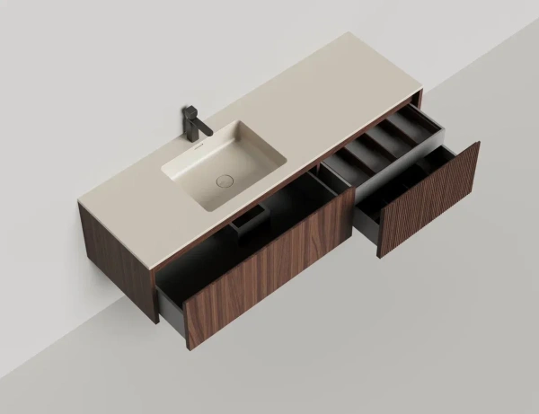 Тумба под раковину Salini Domino 160 см 27D216IN подвесная любой RAL