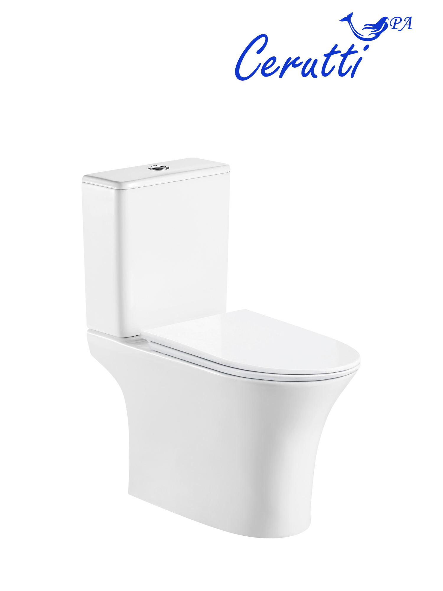 Унитаз-компакт Ceruttispa Bernina CT7193 безободковый с микролифтом